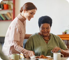 Person preparing for food